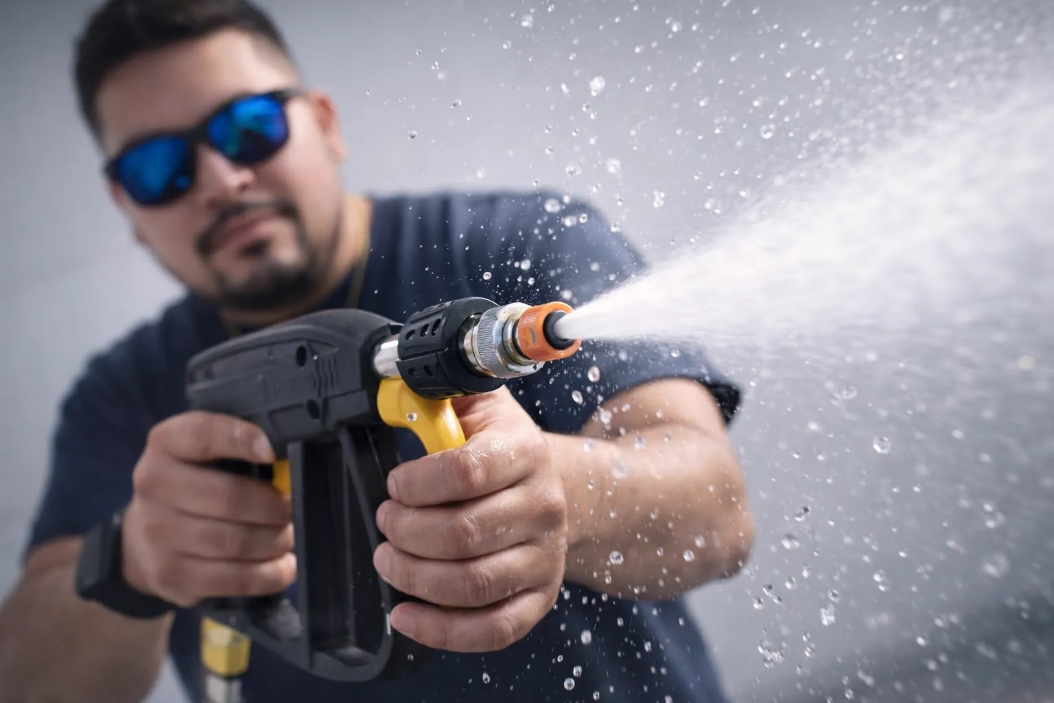 Epotech Solutions pressure washing close-up